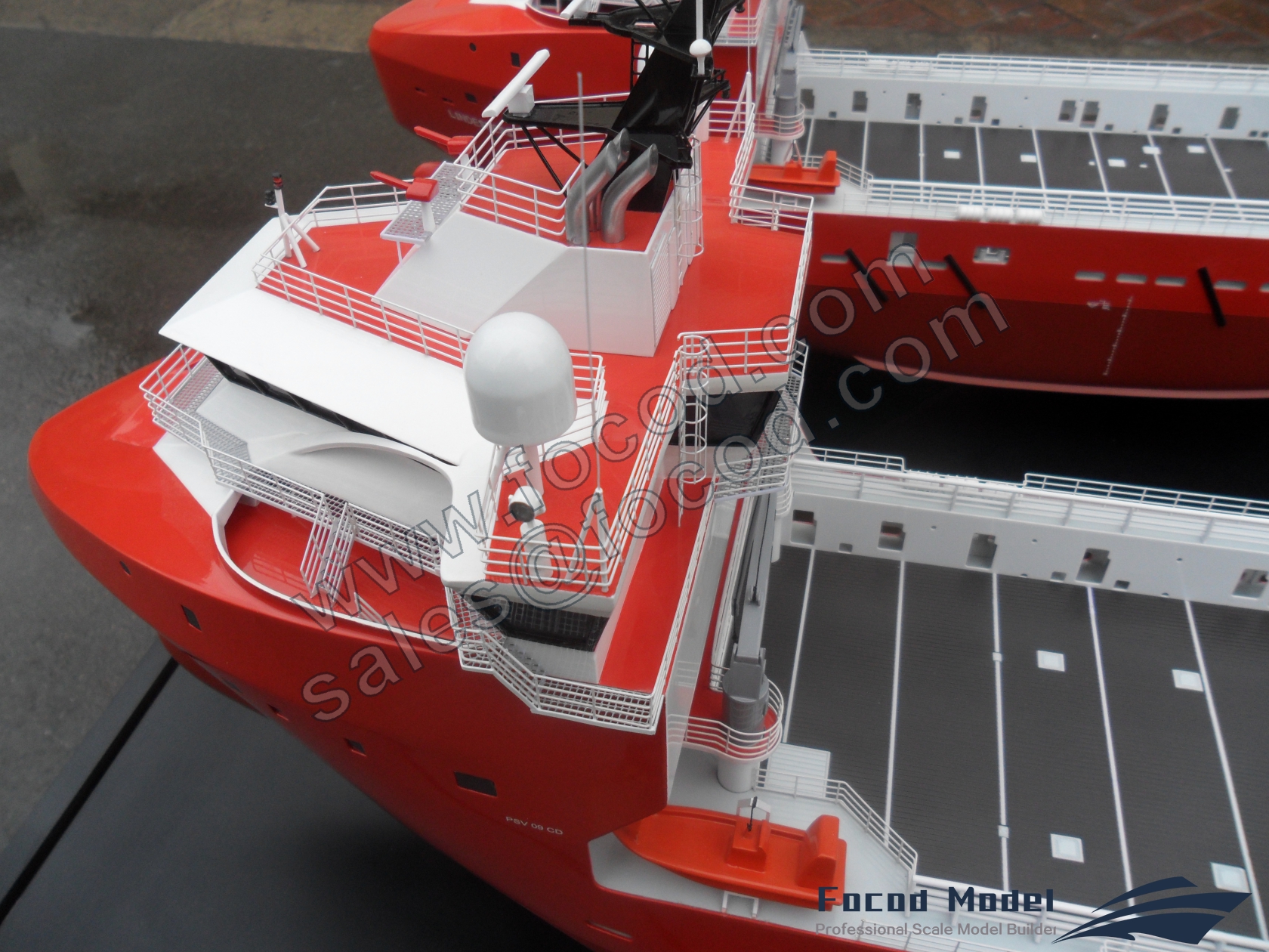customized model of Platform Supply Vessel of type STX PSV 09 CD 